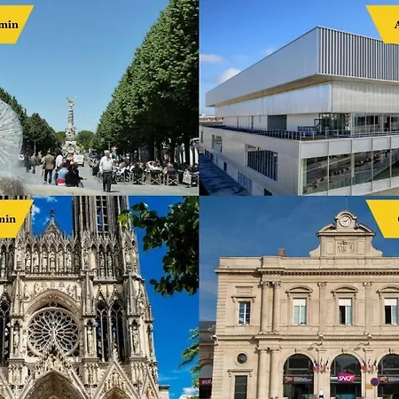 Apartament Neufchatel T3 Cocooning Equipe Proche Centre Reims